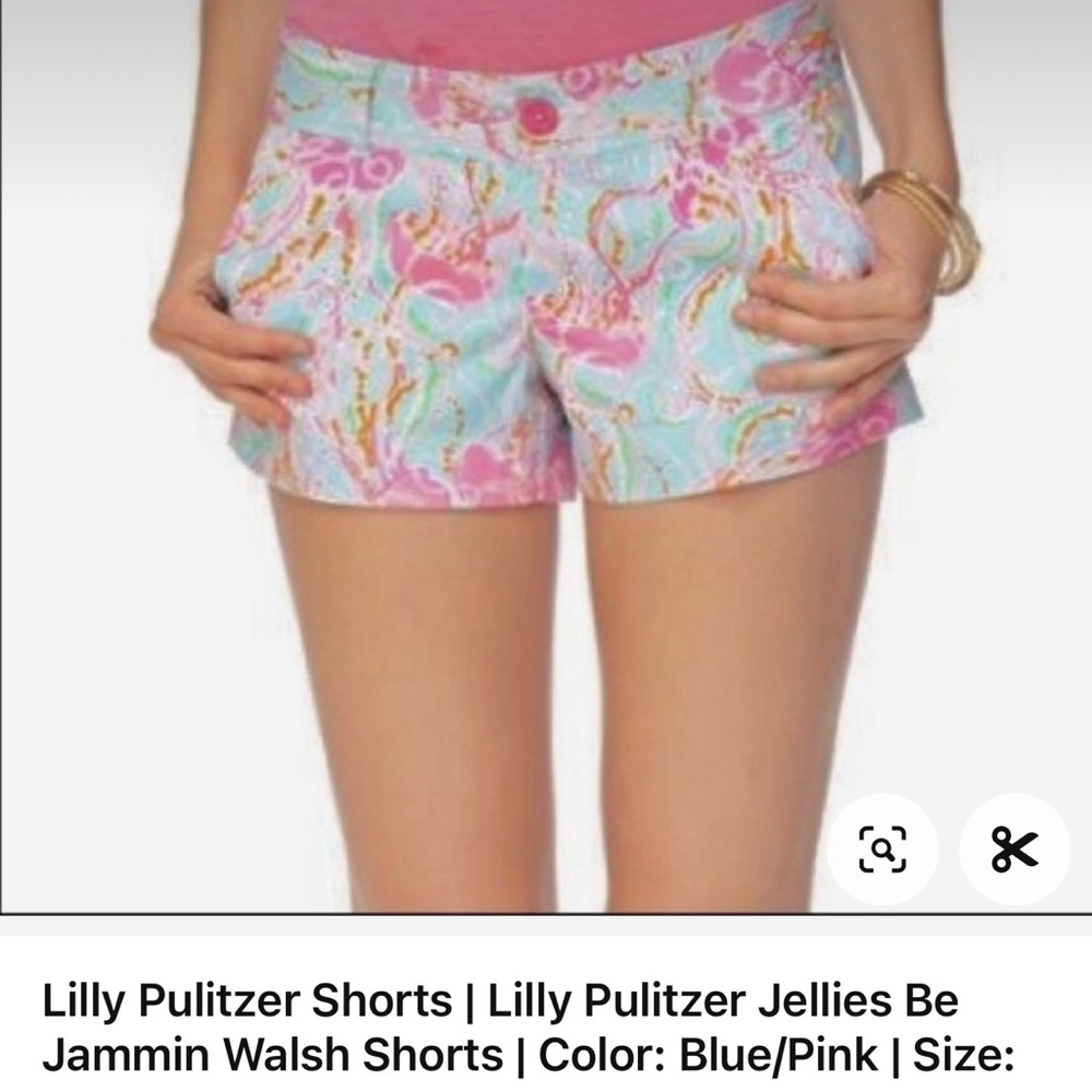 Lilly Pulitzer Cute Walsh Shorts Jellies Be Jamming size 6